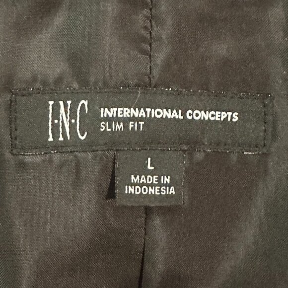 I.N.C. International Concepts Men's Velvet Jacket ‘Black’, Men's size Large - Picture 5 of 7
